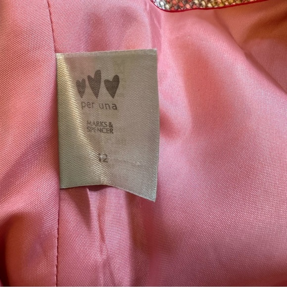 Vintage Per Una Pink Midi Skirt Size 12 - Picture 8 of 8